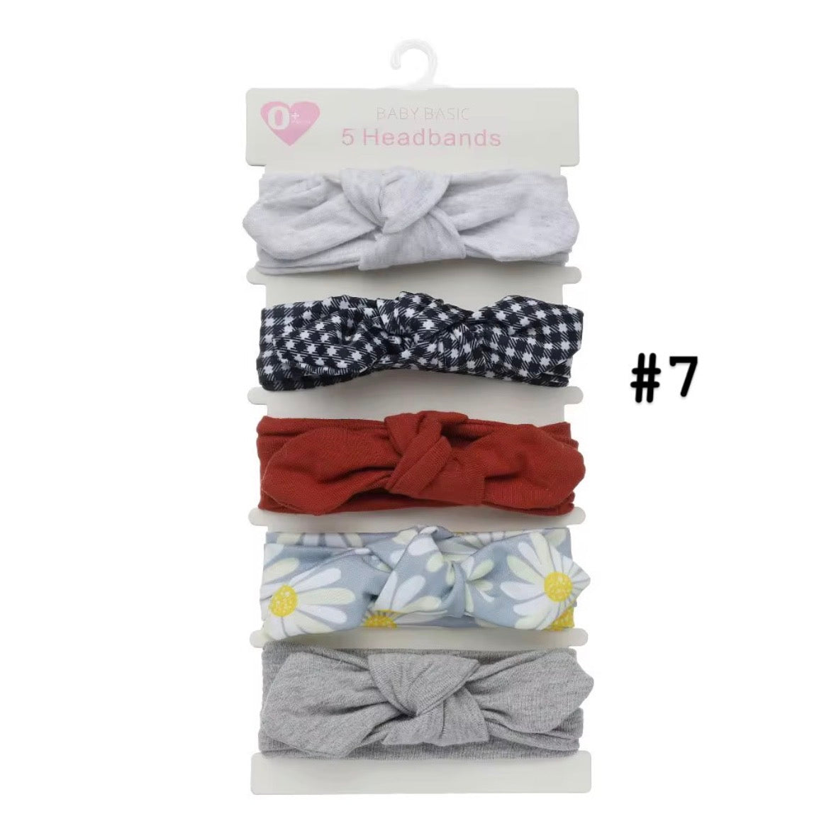 5 piece Set Headband