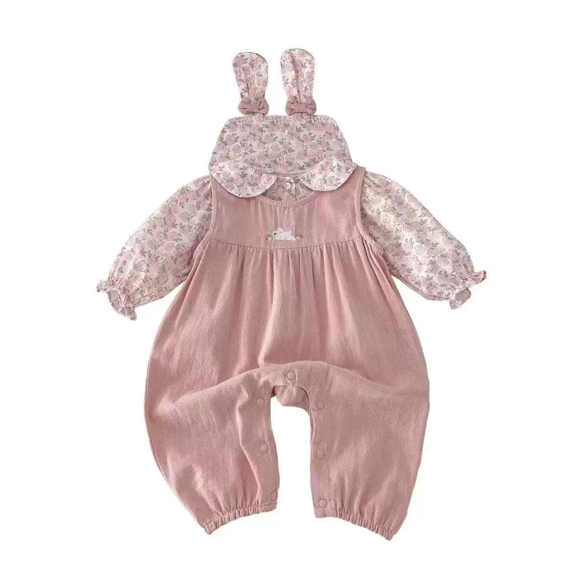 Pink Overalls 2-piece Set