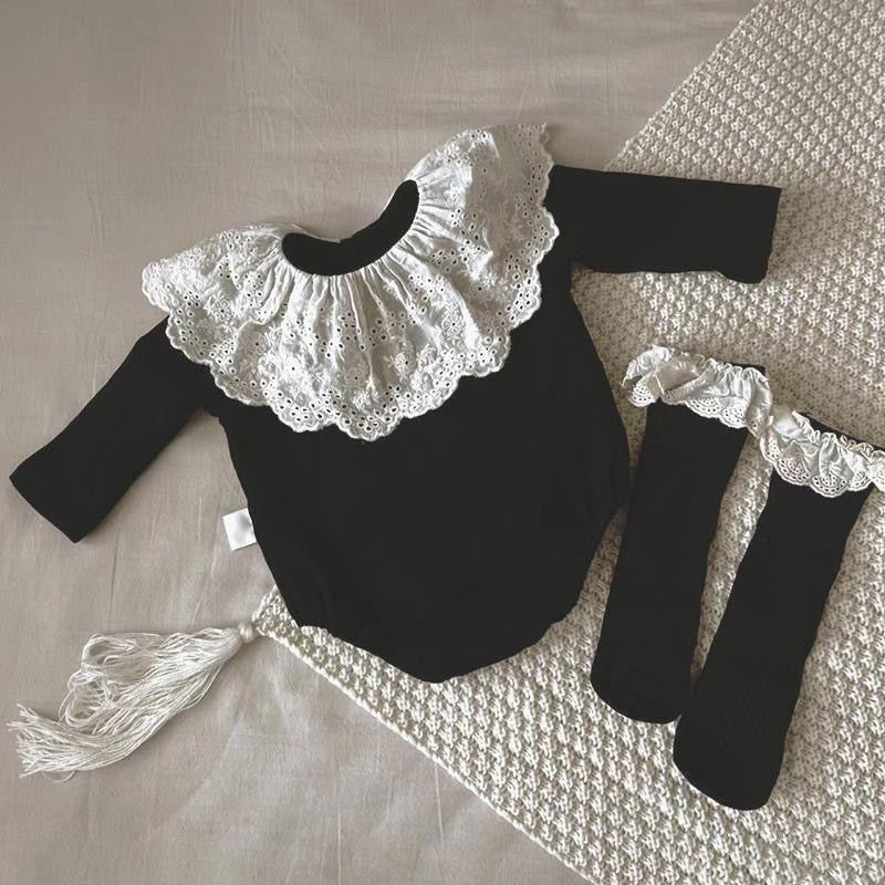 Vienna Collar Romper Set