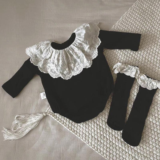 Vienna Collar Romper Set