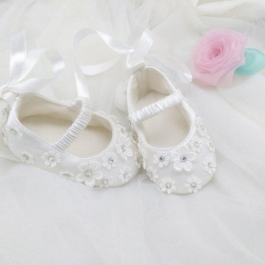 Crystal Blossom Baby Shoes