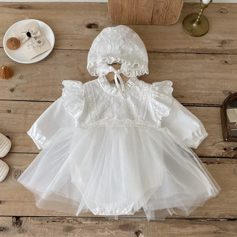 Baptism Dress with bonnet