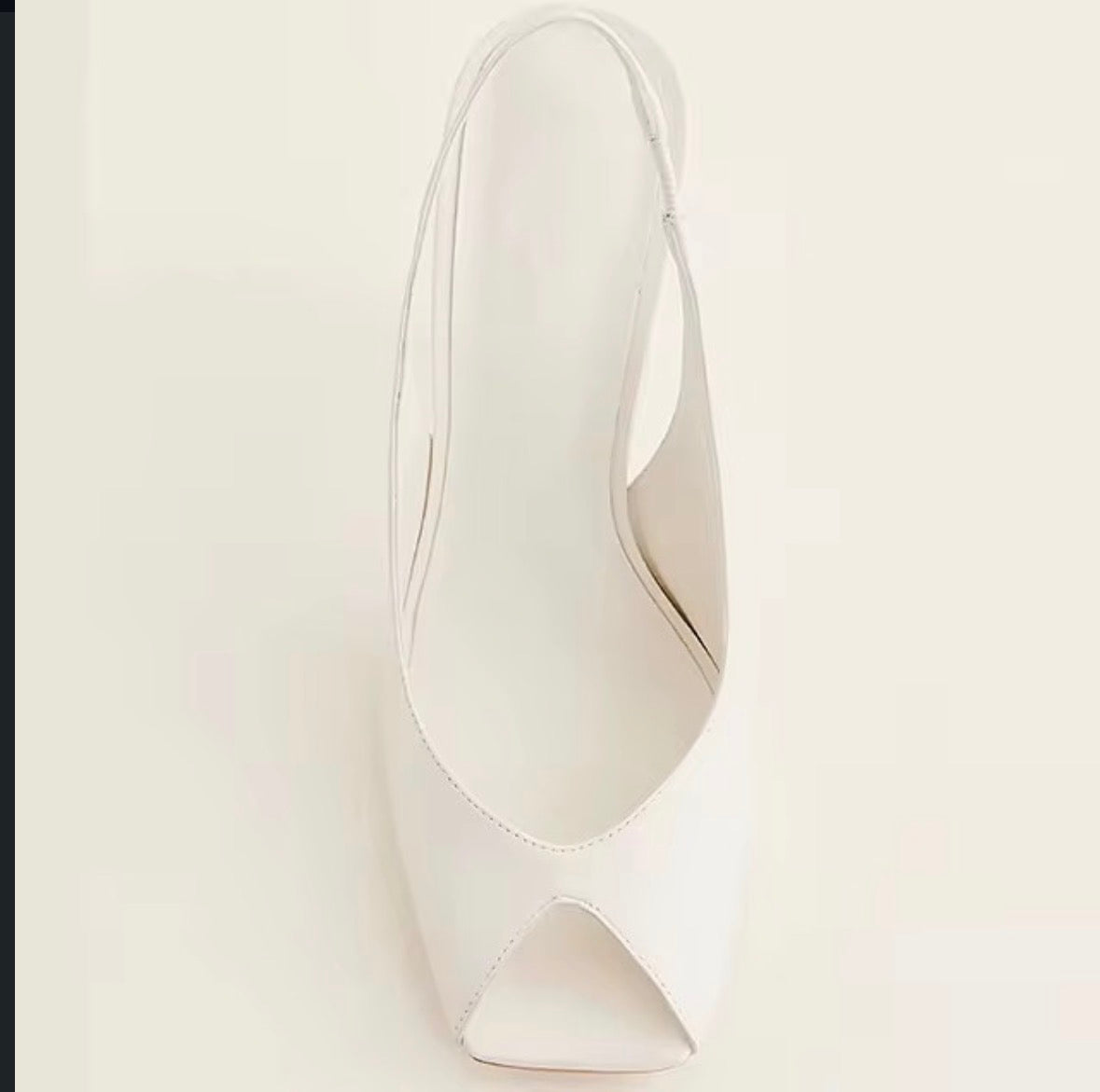 Slingback Square Peep Toe Heels