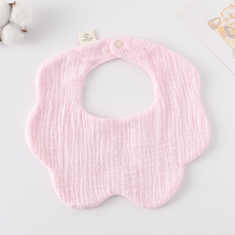 Soft Cotton Muslin Petal Bibs