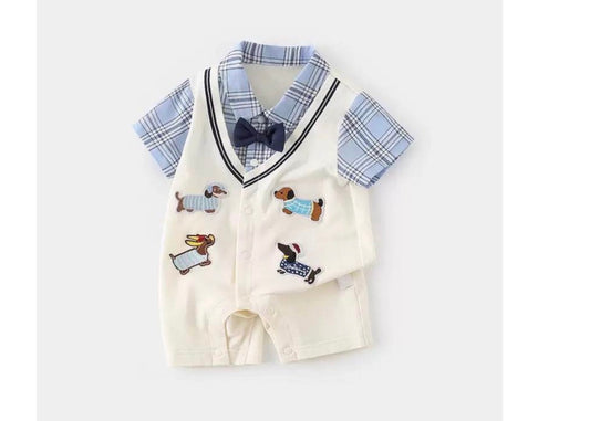 Bowtie Pup Romper