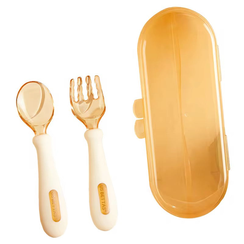 USBETTAS Baby Training Spoon and Fork Set