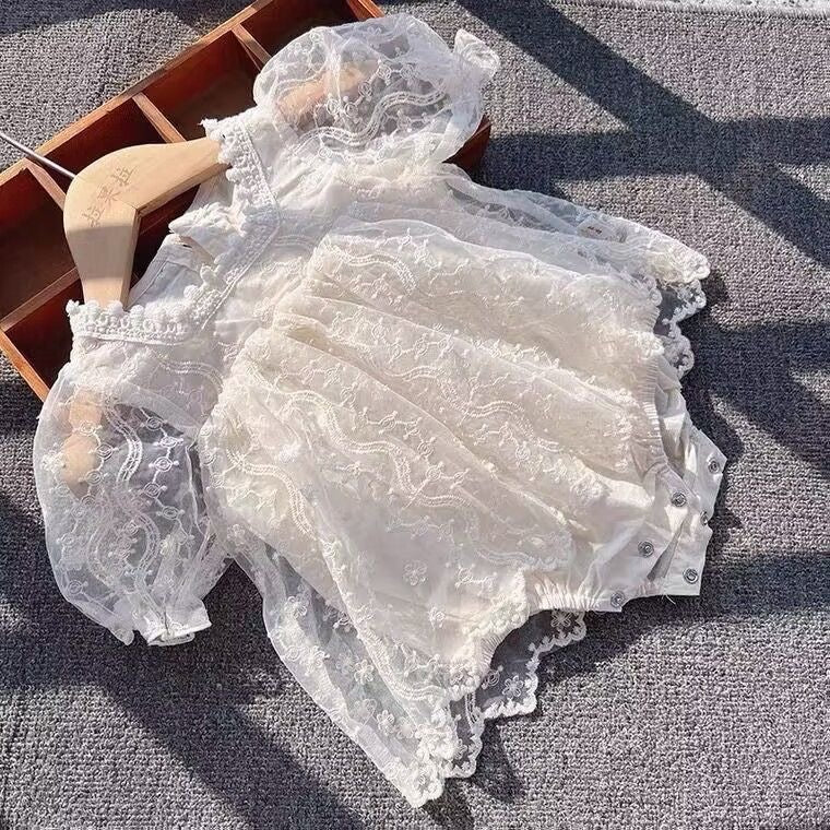 Vintage Lace Romper Dress