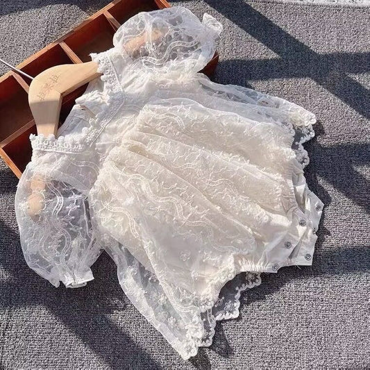 Vintage Lace Romper Dress