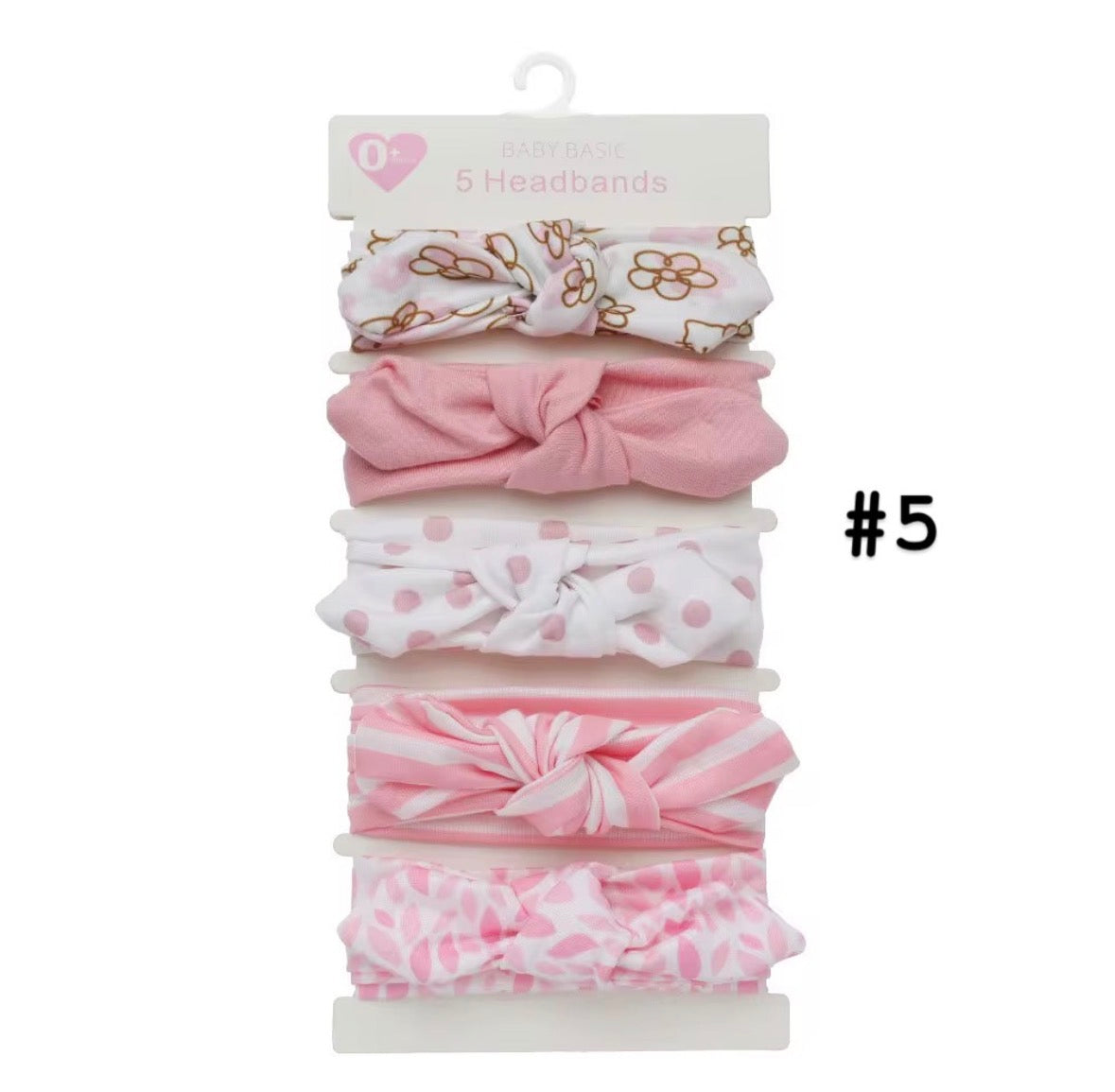 5 piece Set Headband