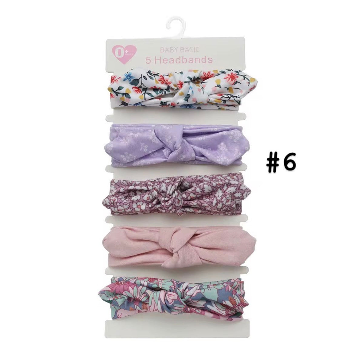 5 piece Set Headband