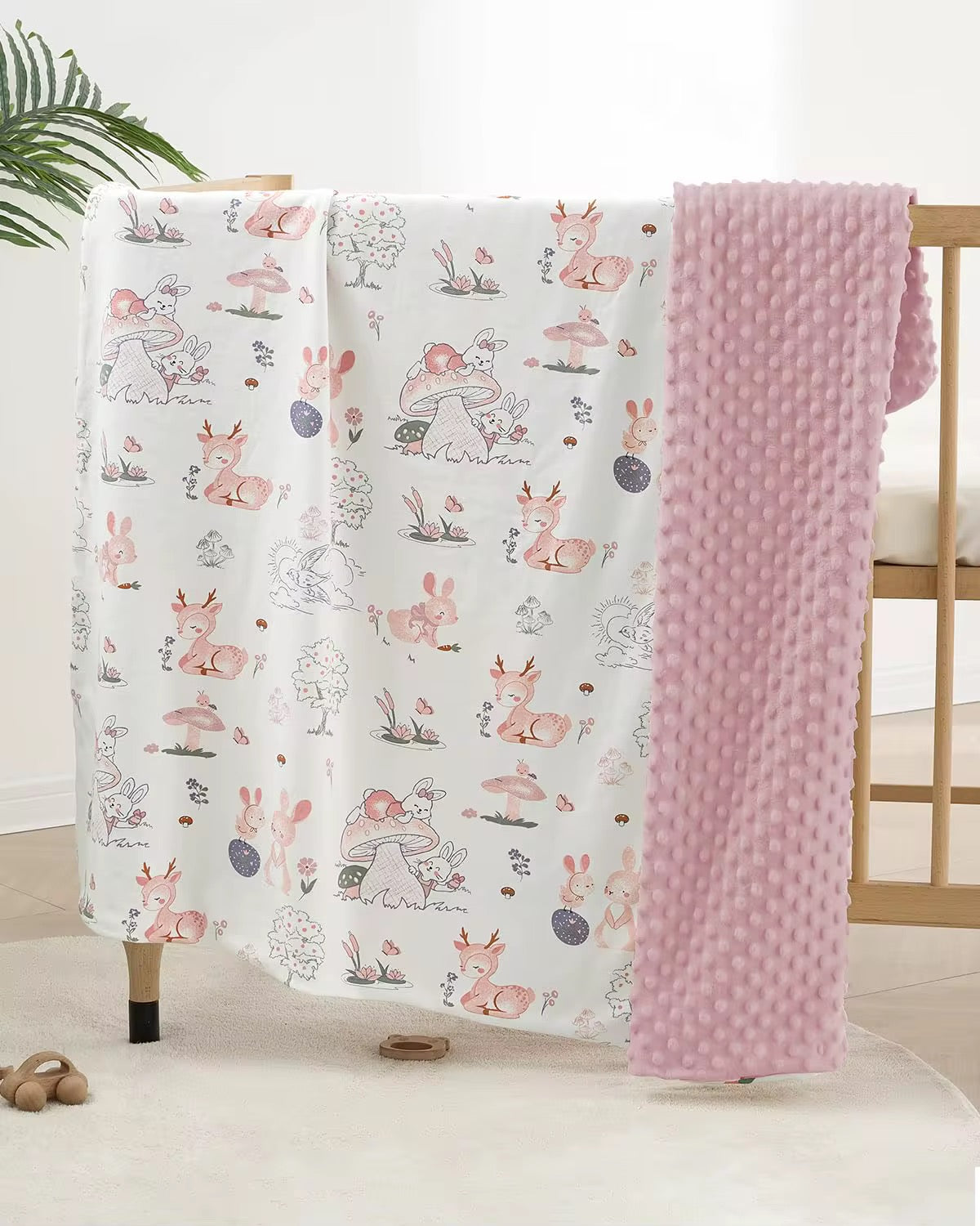 USBETTAS Super Soft Dotted Fleece Blanket