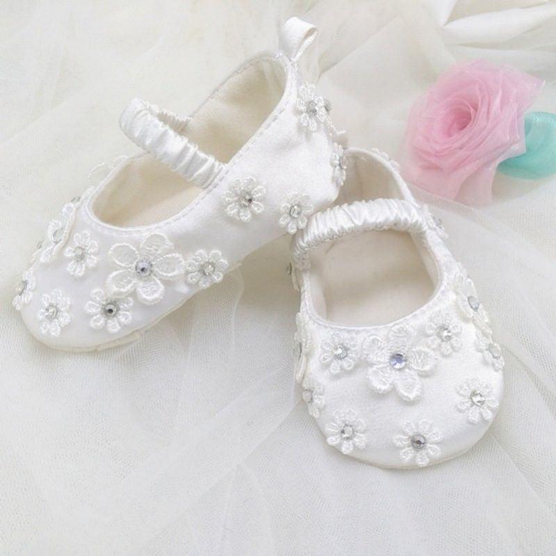 Crystal Blossom Baby Shoes