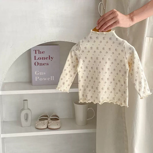 Half Neck Floral Top