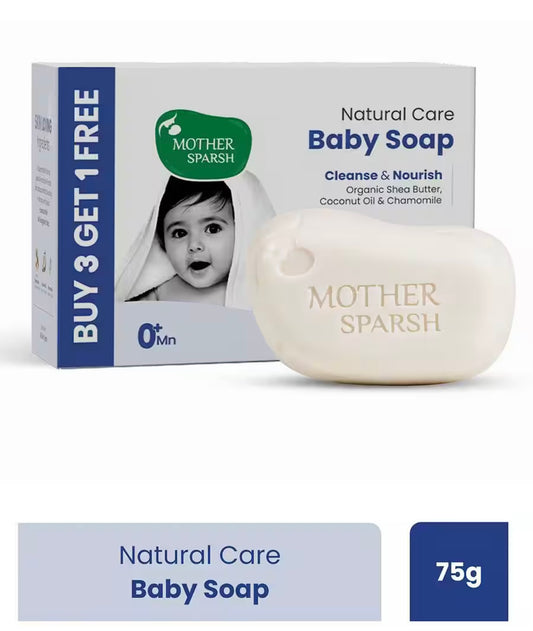 MOTHER SPARSH Natural Care Baby Soap-75GM set of 3