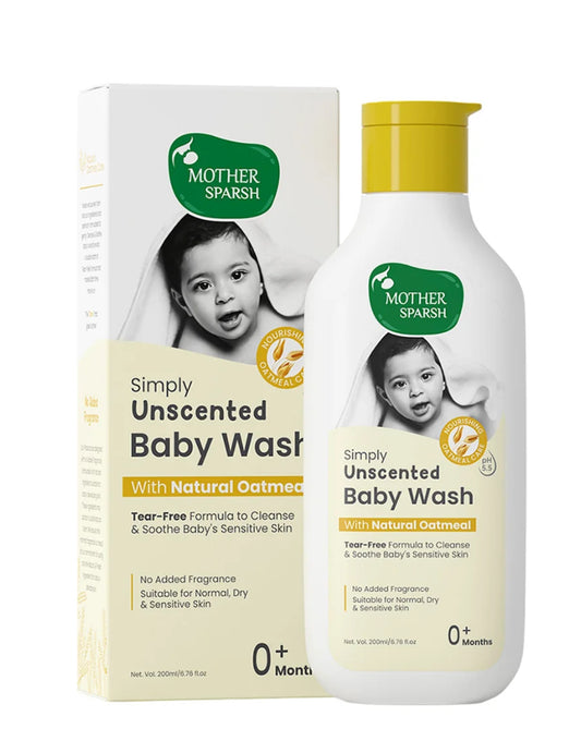 MOTHER SPARSH Simply Unscented Baby Shampoo 200ml