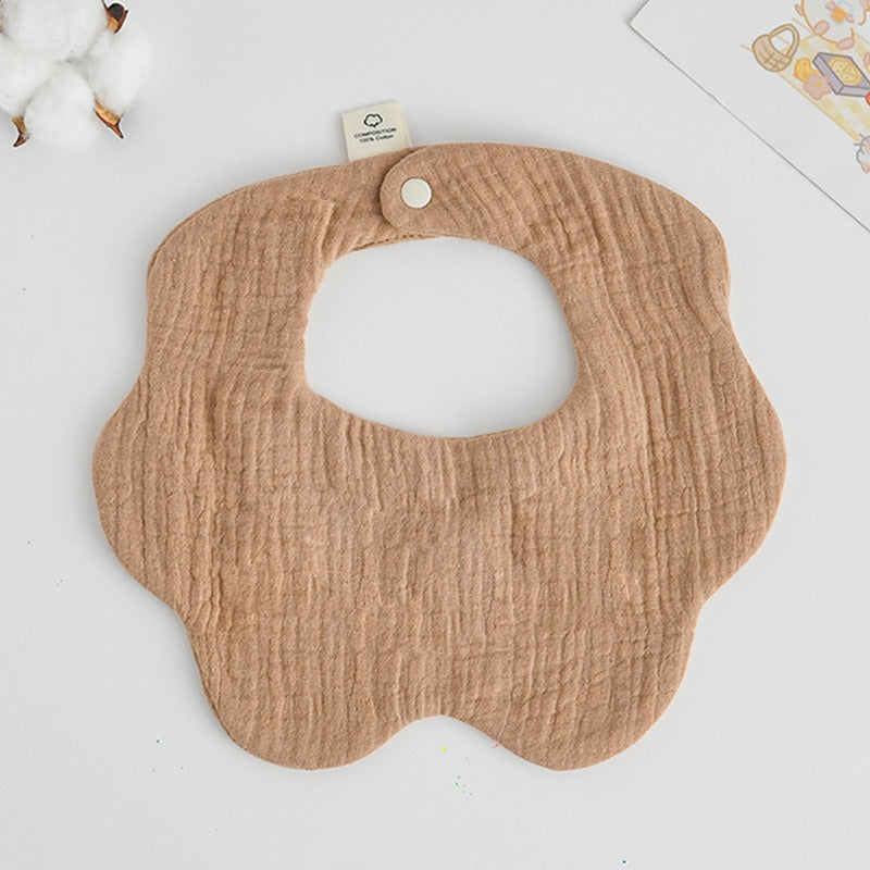 Soft Cotton Muslin Petal Bibs