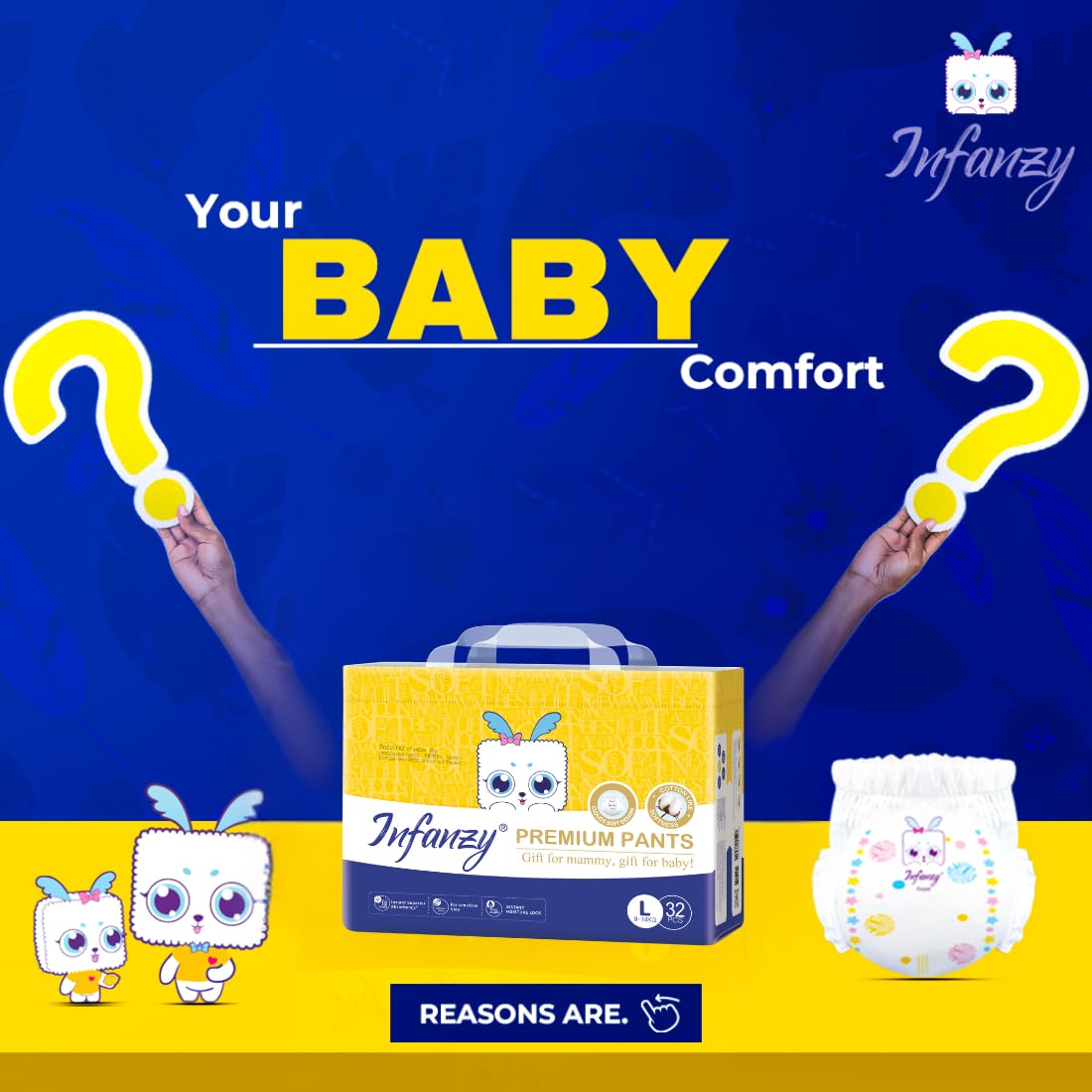 Infanzy Premium pants L 32pcs